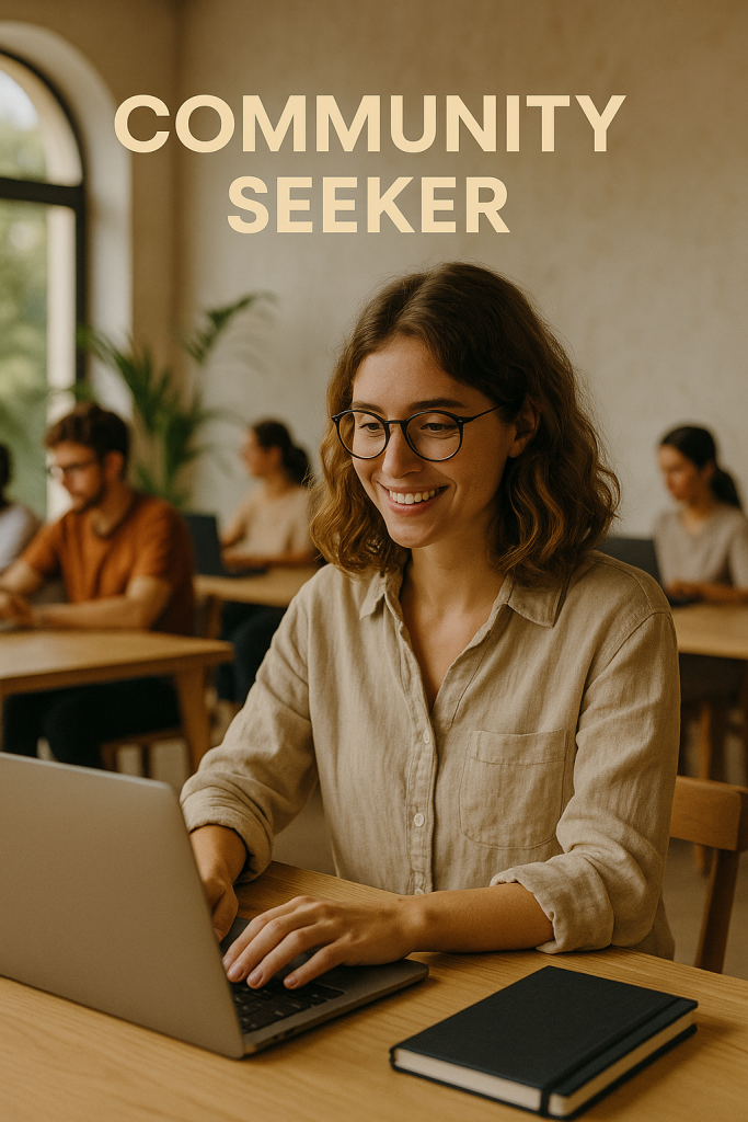 types of digital nomads: community seeker